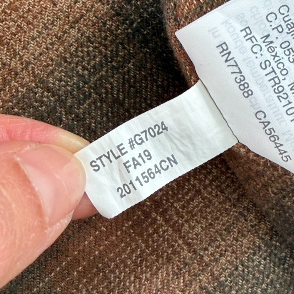 J Crew Barn Chore Canvas Jacket Men Small Corduroy Collar Flannel Lined NWOT - Picture 9 of 9